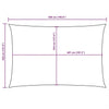 Toldo Vela Rectangular vidaXL de Tejido Oxford Revestido de PU 3,5x5 m Marrón - Image 186 of 222