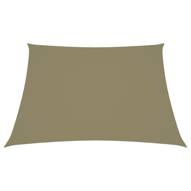 vidaXL Toldo vela trapezoidal de tela Oxford 2/4x3 m Beige - Image 149 of 250