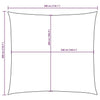 vidaXL Vela parasol cuadrada de tejido Oxford con revestimiento de PU 3x3 m Antracita - Image 210 of 250