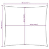 vidaXL Vela parasol cuadrada de tejido Oxford con revestimiento de PU 3x3 m Antracita - Image 211 of 250