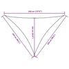 Parasole a Vela in Tessuto Oxford Triangolare 2,5×2,5×3,5 m Verde Scuro - Image 104 of 250