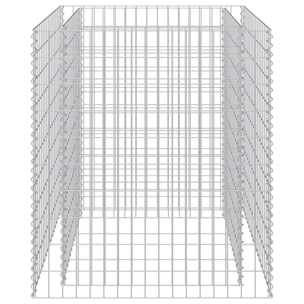 Gabbione Letto Rialzato in Acciaio Zincato 90×90×100 cm Argento - Image 244 of 250