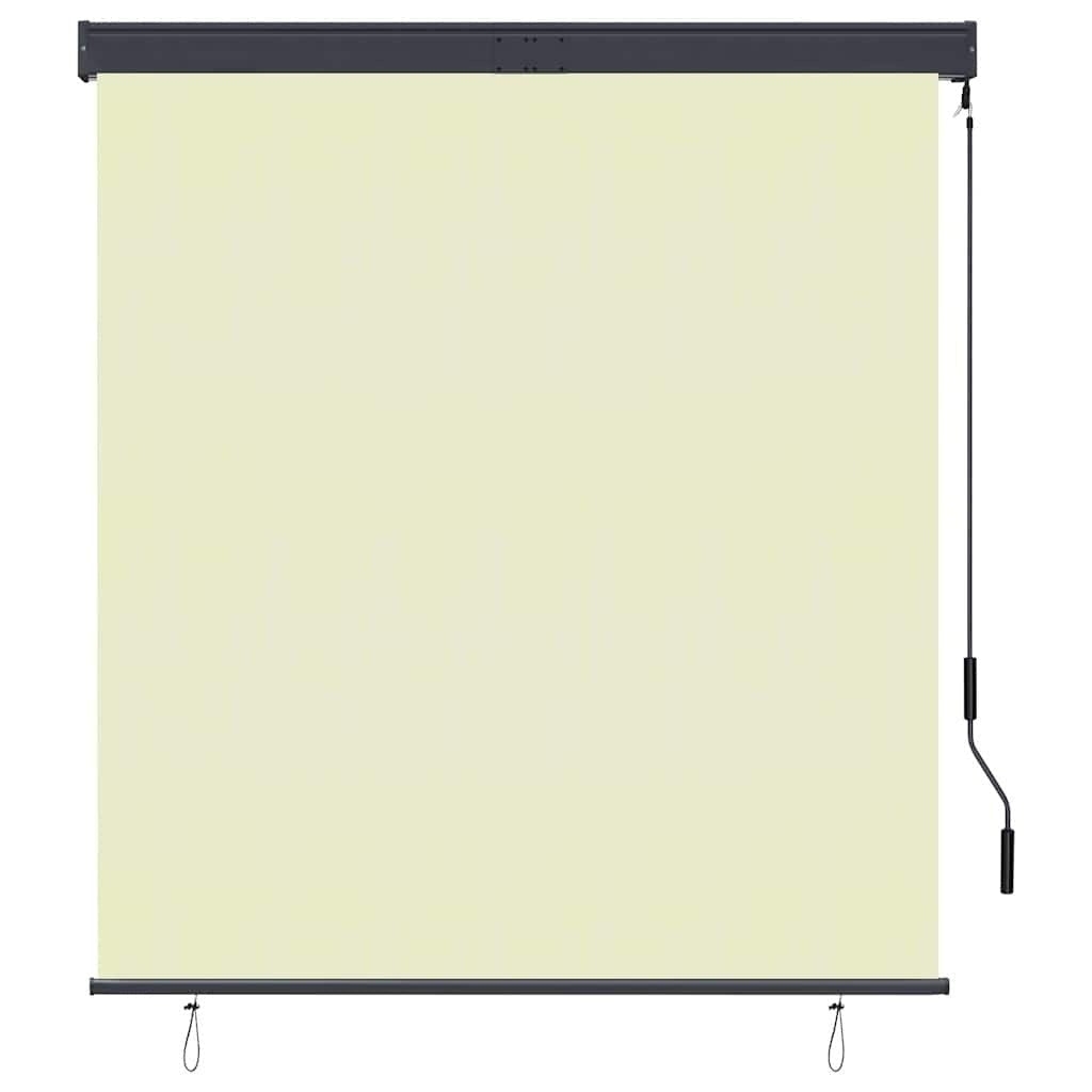 Tenda a Rullo per Esterni, Tessuto PA, Meccanismo a Manovella, 140×250 cm, Crema - Image 243 of 250