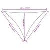 Parasole a Vela Oxford Triangolare 4×5×5 m Verde Scuro - Image 184 of 250