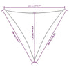Parasole a Vela Tessuto Oxford Triangolare 5×5×5 m Verde Scuro - Image 198 of 250