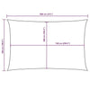Parasole a Vela Oxford con Rivestimento in PU Rettangolare 5×8 m Antracite - Image 211 of 250
