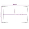Parasole a Vela Oxford con Rivestimento in PU Rettangolare 5×8 m Antracite - Image 221 of 250