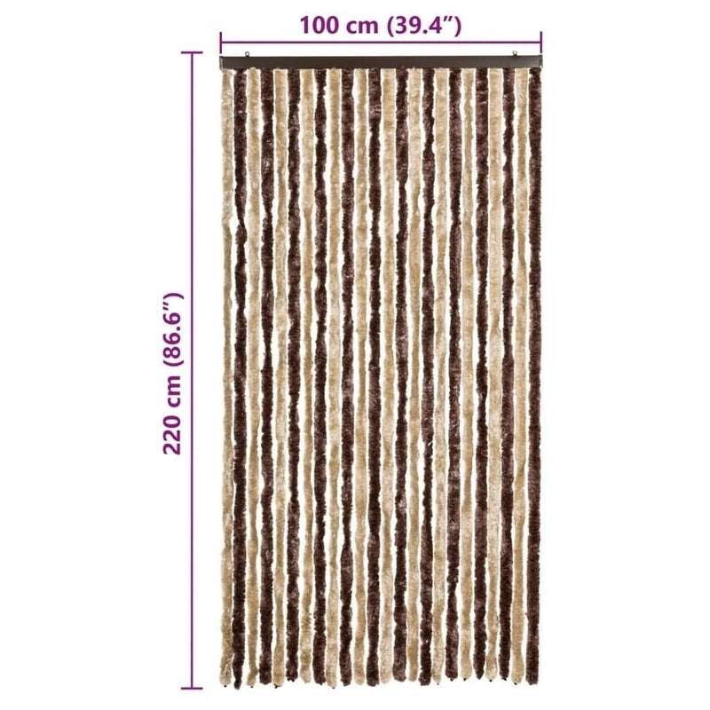 Zanzariera Beige e Marrone Chiaro 100×220 cm Ciniglia - Image 215 of 250