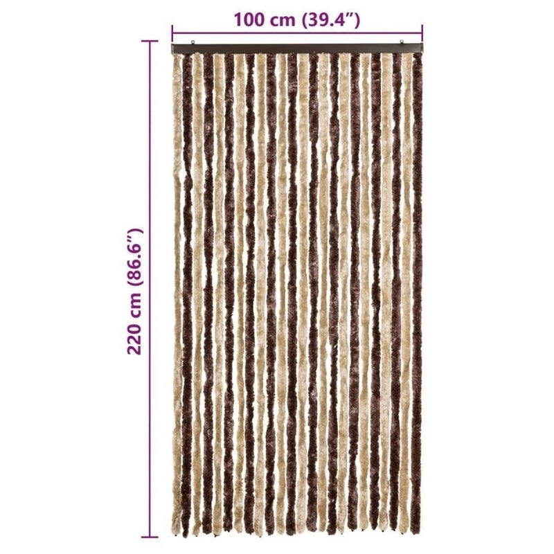 Zanzariera Beige e Marrone Chiaro 100×220 cm Ciniglia - Image 225 of 250