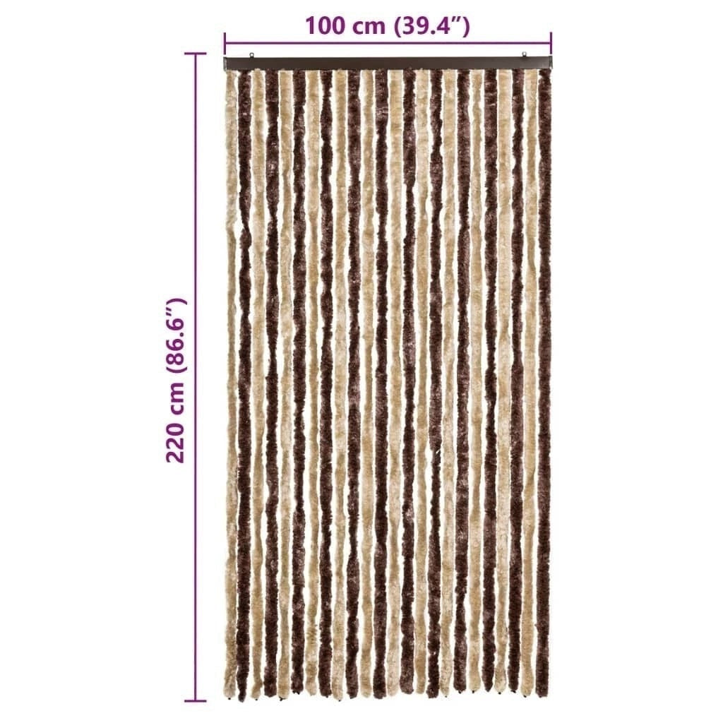 Zanzariera Beige e Marrone Chiaro 100×220 cm Ciniglia - Image 227 of 250