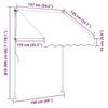 Tenda da Sole Retrattile con LED e Manovella 150×120 cm Antracite - Image 228 of 250