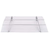 vidaXL Door Awning, 3 mm Polycarbonate, 120x90 cm, Silver and Transparent - Image 100 of 250