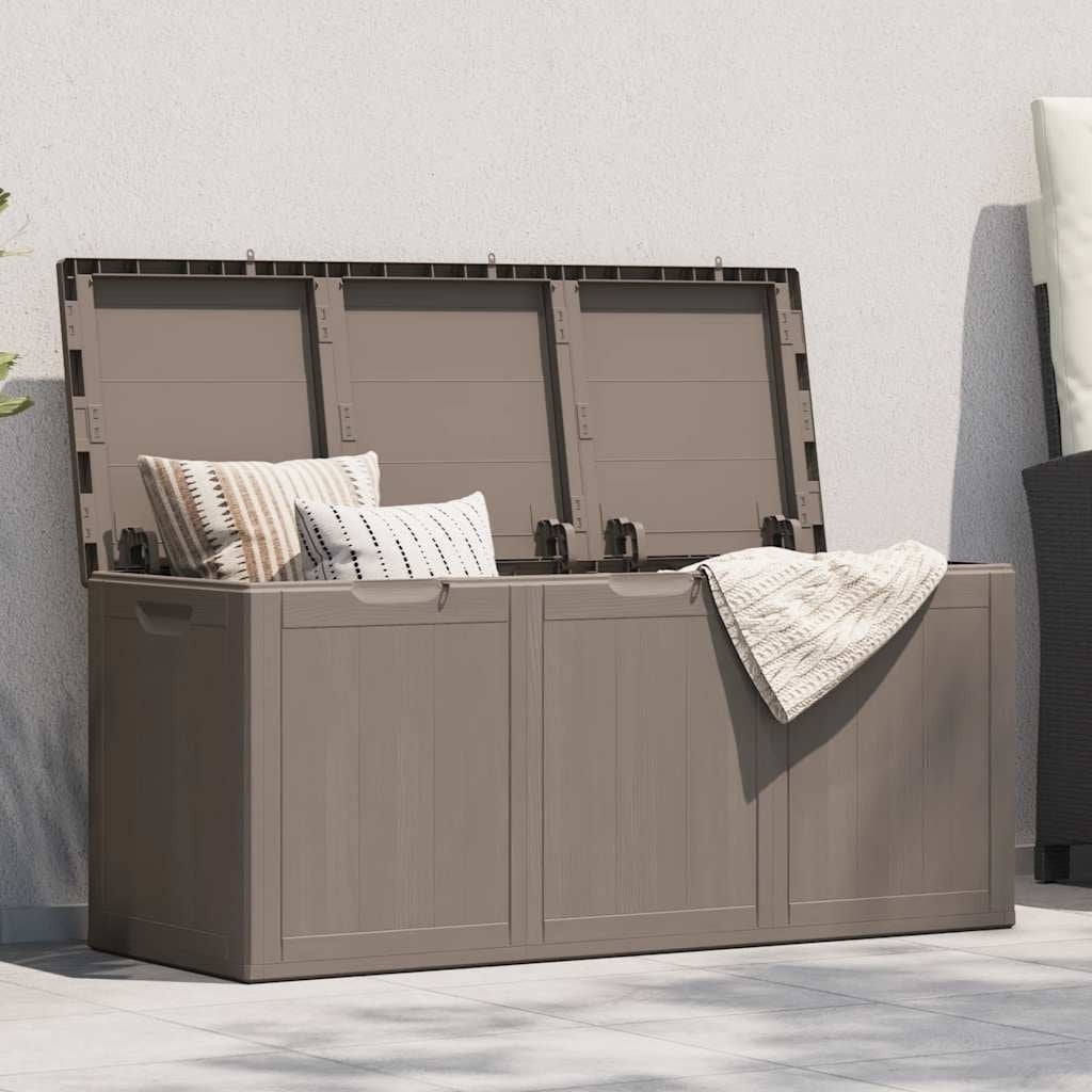 vidaXL Baúl de Jardín PP 270 L Marrón 118,5 x 44,5 x 51 cm - Image 205 of 250