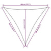 Parasole a Vela Triangolare 4×4×4 m in Tessuto PU Oxford, Bianco - Image 174 of 250