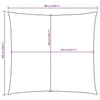 vidaXL Parasol de Vela Cuadrado de Lona Oxford 6x6 m Blanco - Image 201 of 249