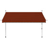 Tenda da Sole Retrattile Manuale in Acciaio 300 cm Arancione e Marrone - Image 45 of 159