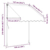 Tenda da Sole Retrattile con LED e Manovella 150×120 cm Antracite - Image 248 of 250