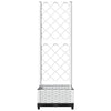 Fioriera da Giardino con Graticcio in PP 40×40×121,5 cm Bianco - Image 214 of 250