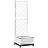 Fioriera da Giardino con Graticcio in PP 40×40×121,5 cm Bianco - Image 215 of 250