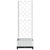Fioriera da Giardino con Graticcio in PP 40×40×121,5 cm Bianco - Image 219 of 250