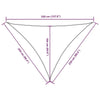 Parasole a Vela in Tessuto Oxford Triangolare 2,5×2,5×3,5 m Verde Scuro - Image 119 of 250