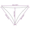 Parasole a Vela Oxford Triangolare 4×5×5 m Verde Scuro - Image 207 of 250