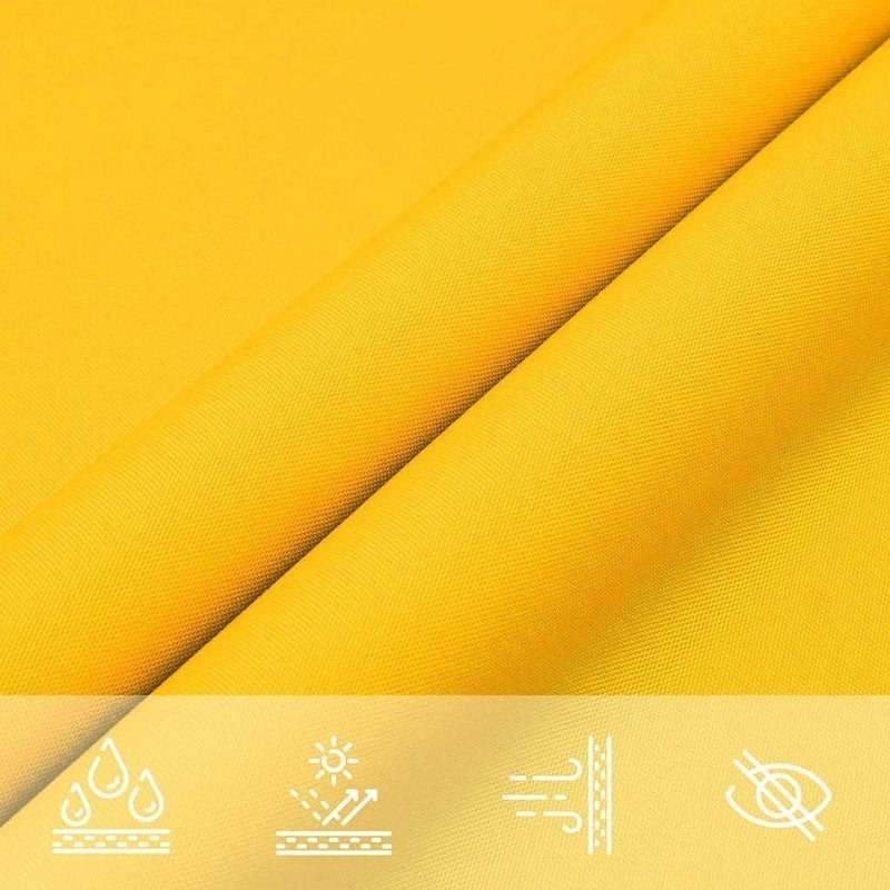 Parasole a Vela in Tessuto Oxford Rivestito PU Quadrato 6×6 m Giallo - Image 225 of 250
