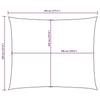 Parasole a Vela Tessuto Oxford 3,5×4,5 m Bianco - Image 184 of 250