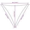 Parasole a Vela Tessuto Oxford Triangolare 5×5×5 m Verde Scuro - Image 224 of 250