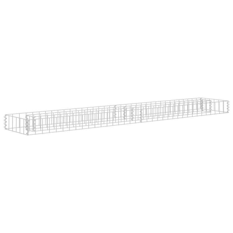 Gabbione Letto Rialzato in Acciaio Zincato 180×30×10 cm Argento - Image 121 of 250