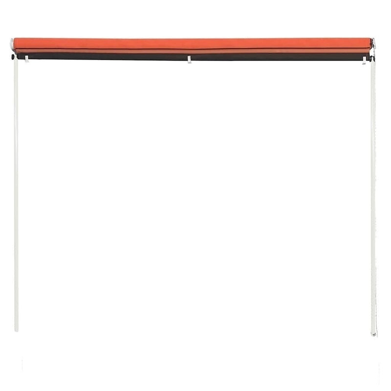 Tenda da Sole Retrattile Poliestere con Rivestimento PA 250×150 cm Arancione e Marrone - Image 121 of 250