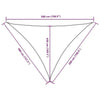 Parasole a Vela Oxford Triangolare 4×5×5 m Verde Scuro - Image 231 of 250