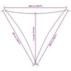 Parasole a Vela Tessuto Oxford Triangolare 5×5×5 m Verde Scuro - Image 250 of 250