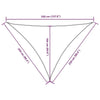 Parasole a Vela in Tessuto Oxford Triangolare 2,5×2,5×3,5 m Verde Scuro - Image 135 of 250