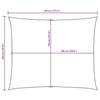 Parasole a Vela Tessuto Oxford 3,5×4,5 m Bianco - Image 207 of 250