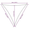Parasole a Vela Oxford Triangolare 5×5×5 m Nero - Image 154 of 250