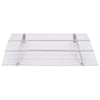 vidaXL Door Awning, 3 mm Polycarbonate, 120x90 cm, Silver and Transparent - Image 127 of 250