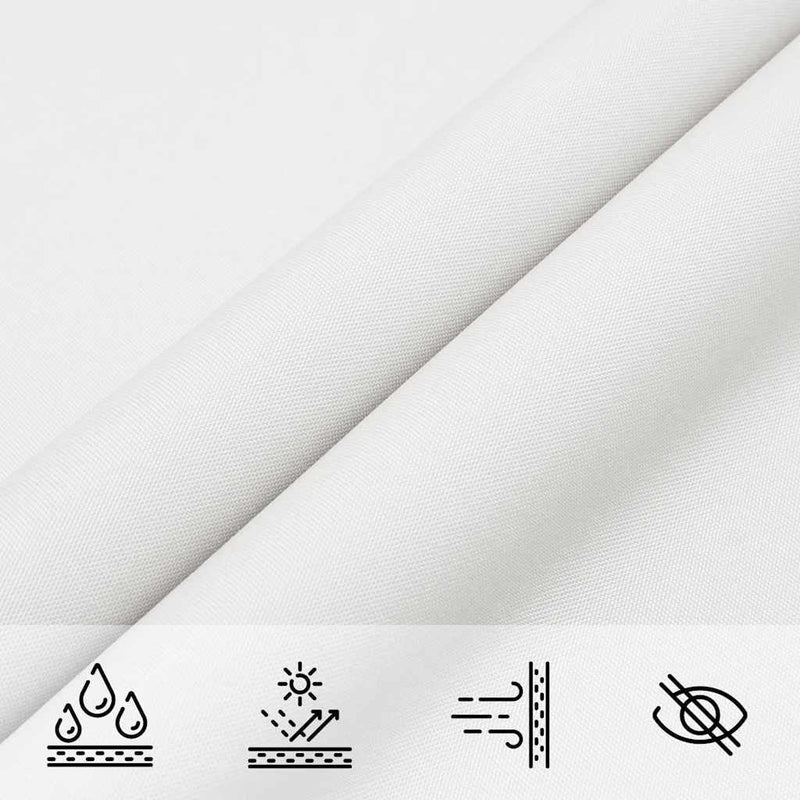 Parasole a Vela Triangolare 4×4×4 m in Tessuto PU Oxford, Bianco - Image 238 of 250