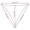 Parasole a Vela Triangolare 4×4×4 m in Tessuto PU Oxford, Bianco - Image 243 of 250
