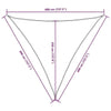 Parasole a Vela Triangolare 4×4×4 m in Tessuto PU Oxford, Bianco - Image 250 of 250