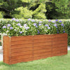 Letto Rialzato da Giardino in Acciaio Corten 240×40×77 cm Ruggine - Image 26 of 250