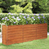 Letto Rialzato da Giardino in Acciaio Corten 240×40×77 cm Ruggine - Image 29 of 250