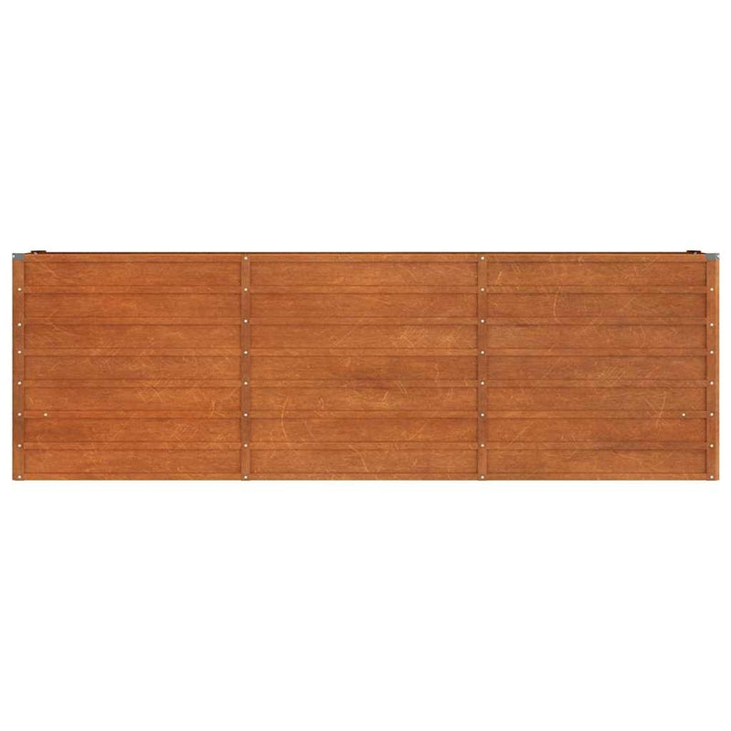 Letto Rialzato da Giardino in Acciaio Corten 240×40×77 cm Ruggine - Image 33 of 250