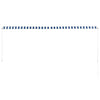 Tenda da Sole Retrattile Manuale 350×150 cm Blu e Bianco - Image 186 of 250
