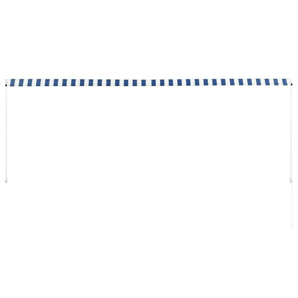 Tenda da Sole Retrattile Manuale 350×150 cm Blu e Bianco - Image 189 of 250