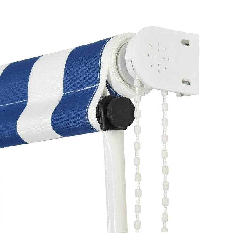 Tenda da Sole Retrattile Manuale 350×150 cm Blu e Bianco - Image 196 of 250