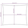 Parasole a Vela Tessuto Oxford 3,5×4,5 m Bianco - Image 232 of 250
