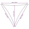 Parasole a Vela Oxford Triangolare 5×5×5 m Nero - Image 170 of 250