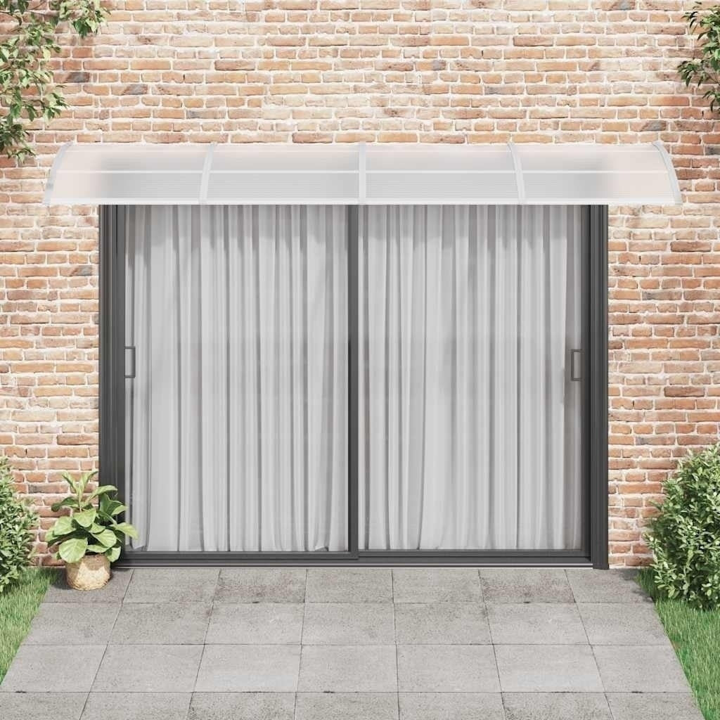 Tettoia per Porta in Policarbonato 350×75 cm Grigio e Trasparente - Image 228 of 250