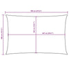 Tenda Parasole a Vela in Tessuto Oxford 4×7 m Verde Scuro - Image 192 of 211
